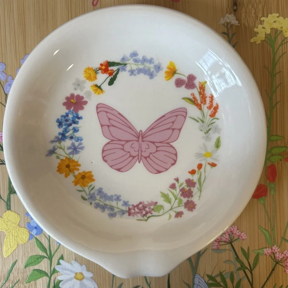 New Dolly Parton Wildflower‎ Spring Collection- Floral Butterfly Spoon Rest